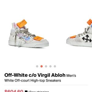 Off White Virgil Abloh x off court high top sneake